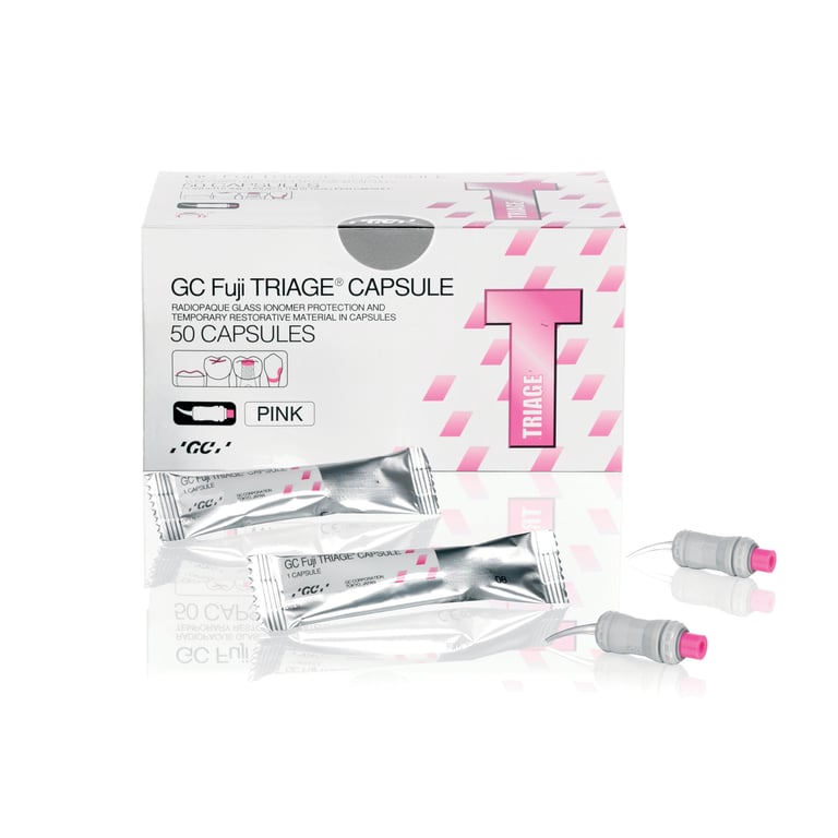 GC Corporation GC Fuji TRIAGE Pink Capsules Refill - Box of 50 GC Corporation GC Fuji TRIAGE Pink Capsules Refill - Box of 50